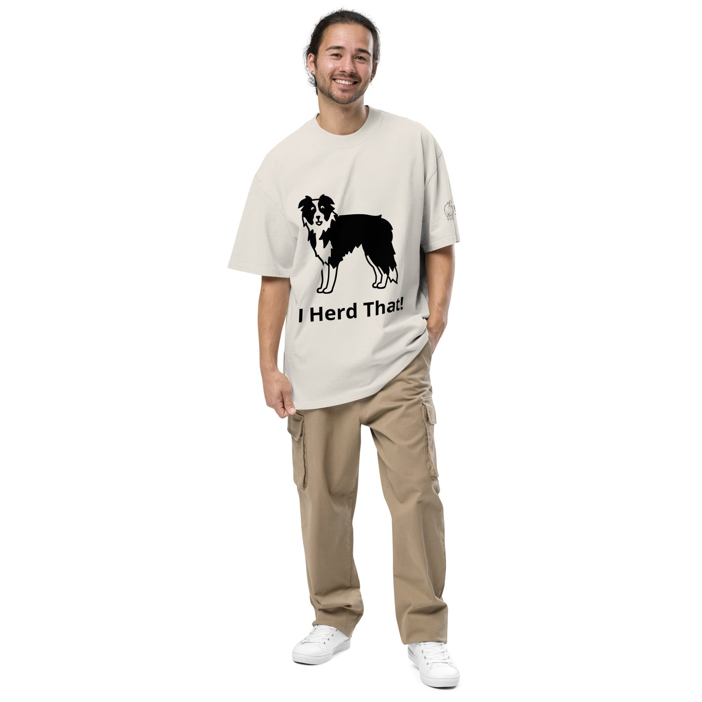 I Herd That! Oversized faded t-shirt