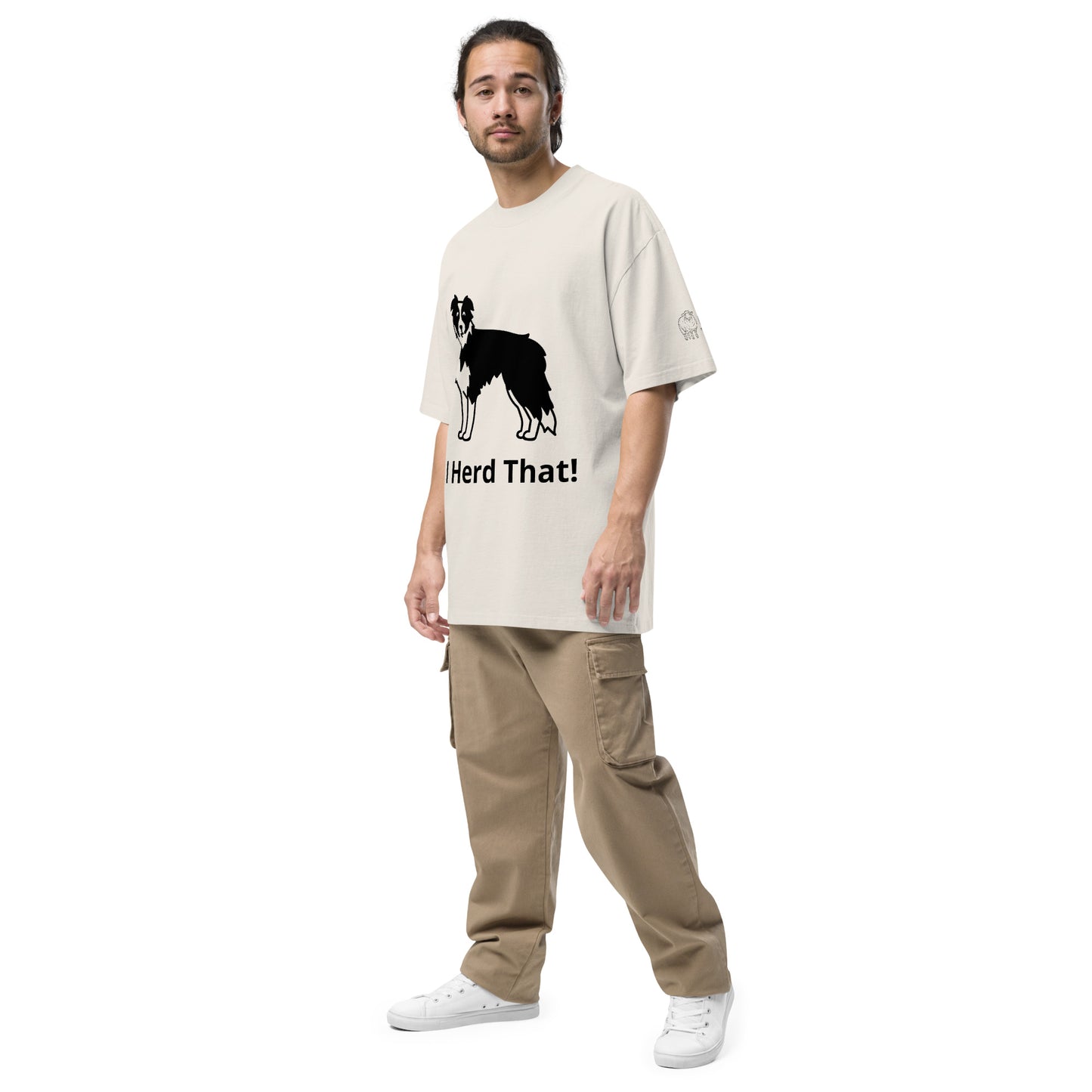 I Herd That! Oversized faded t-shirt