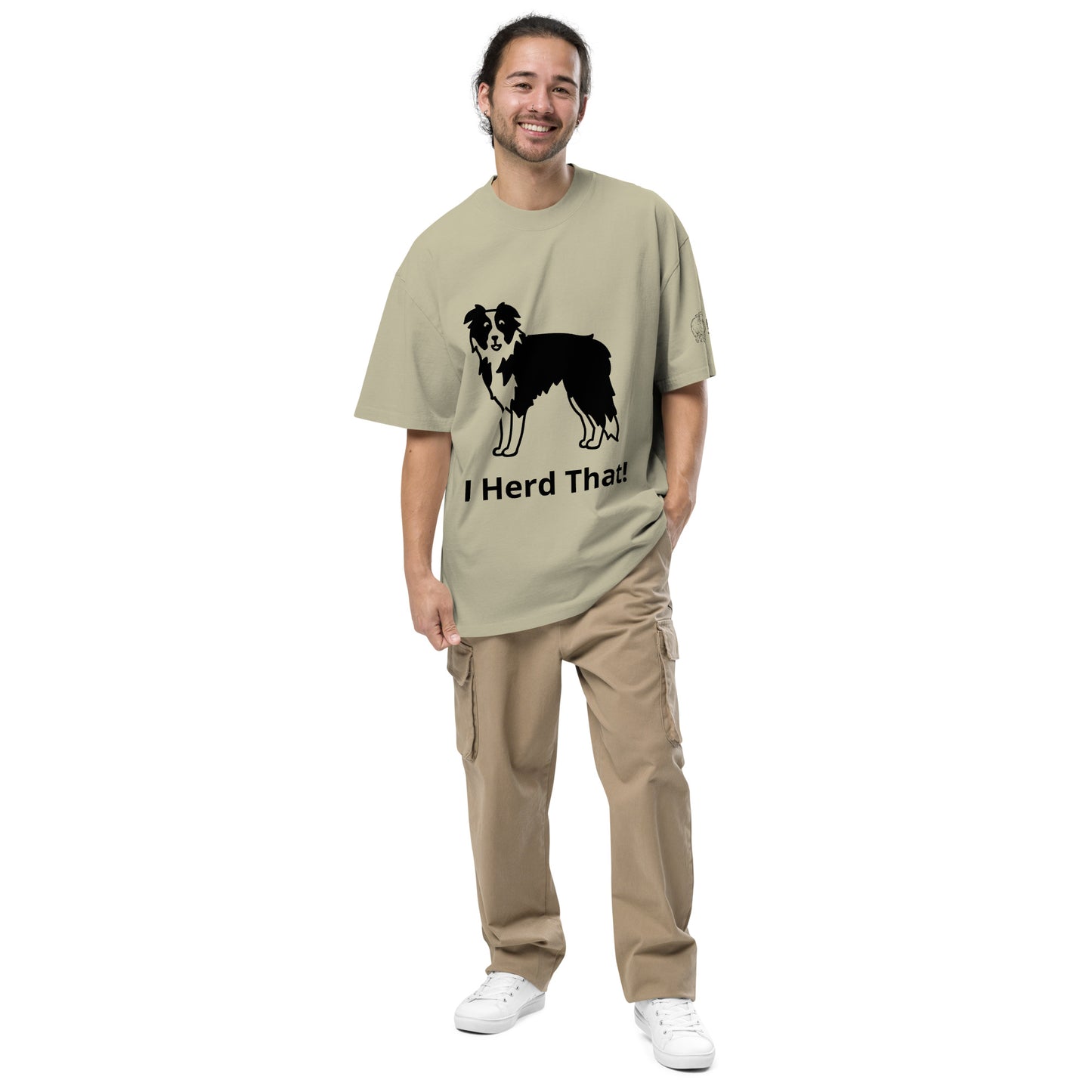 I Herd That! Oversized faded t-shirt