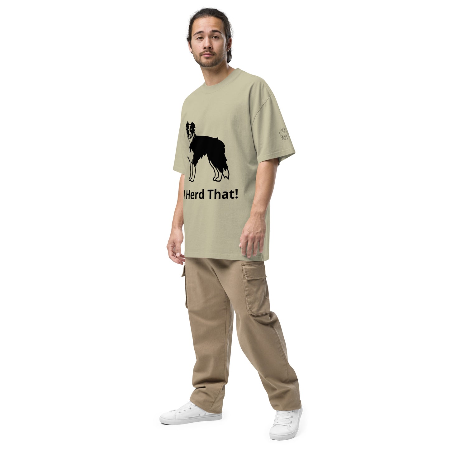 I Herd That! Oversized faded t-shirt
