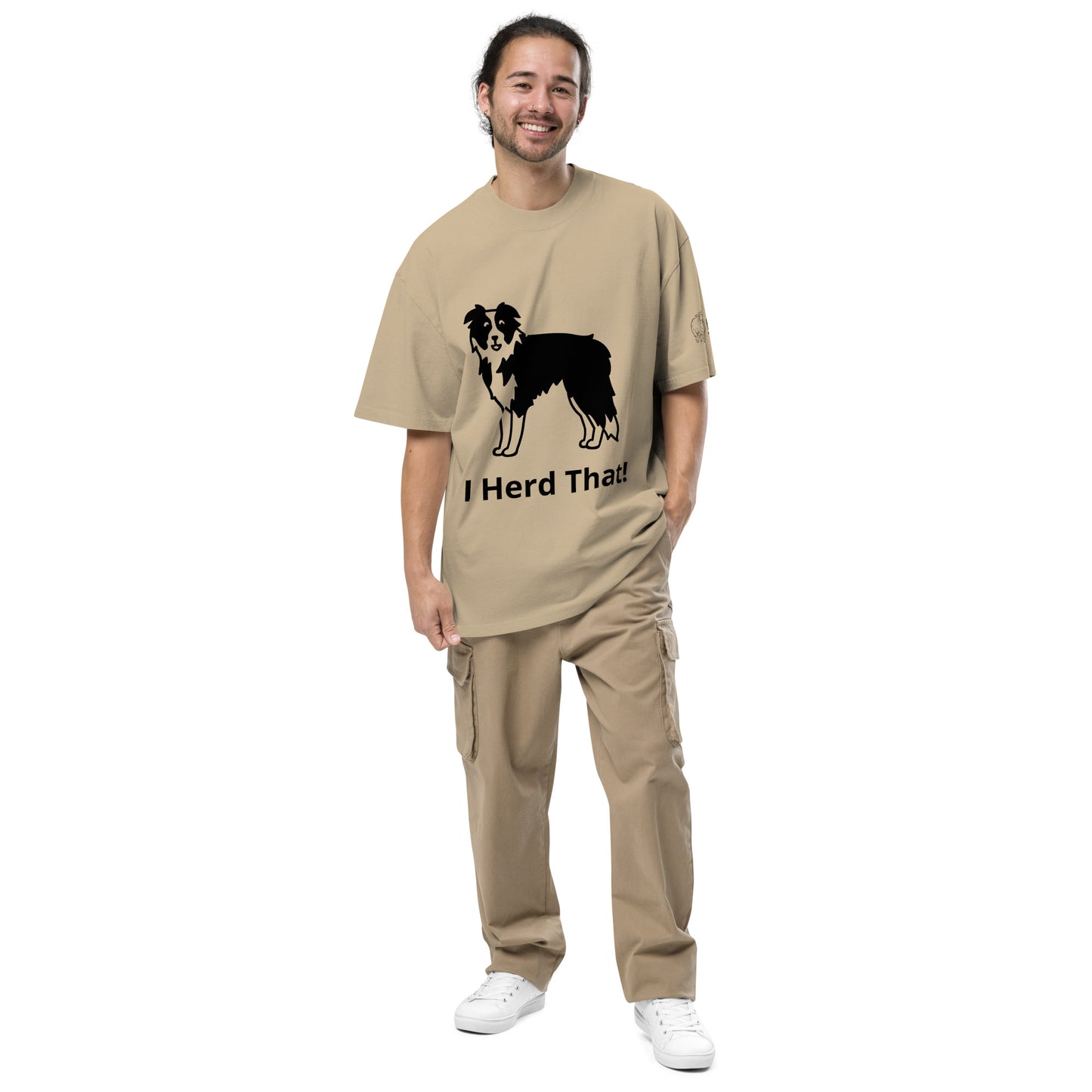 I Herd That! Oversized faded t-shirt