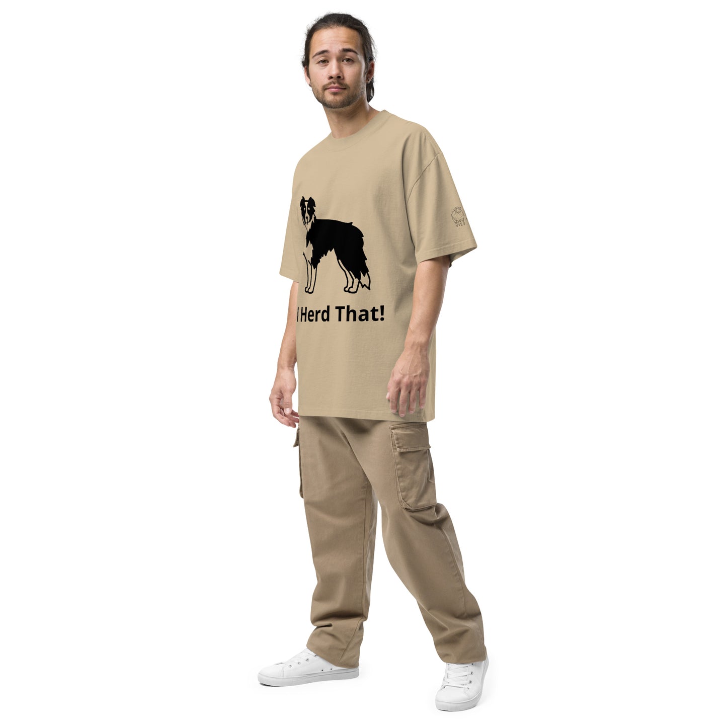 I Herd That! Oversized faded t-shirt