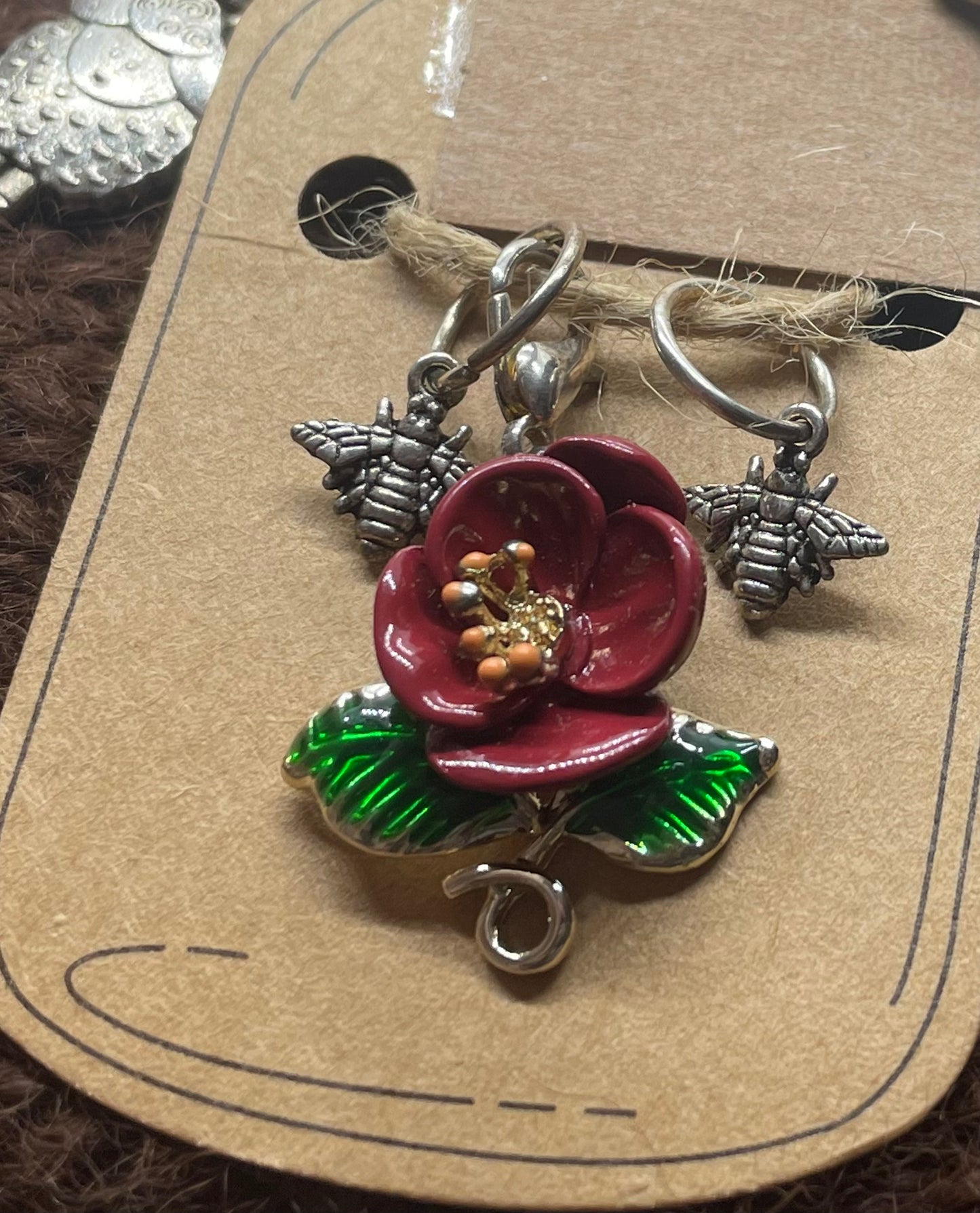 Stitch Markers - Flower & Bees