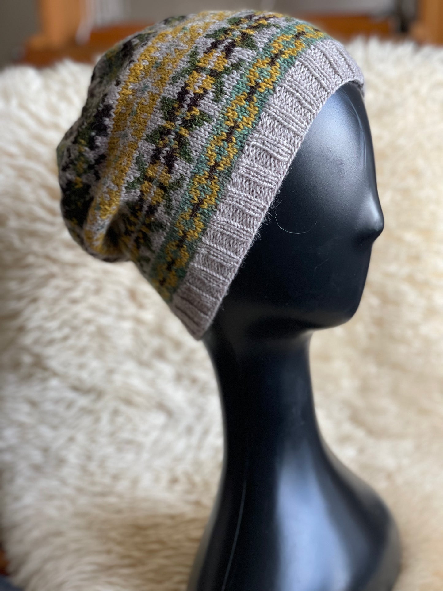 Hand Knitted Fair Isle Hat