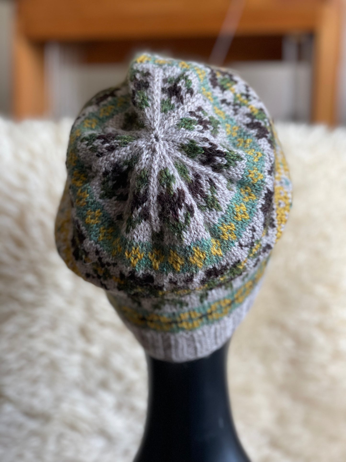 Hand Knitted Fair Isle Hat