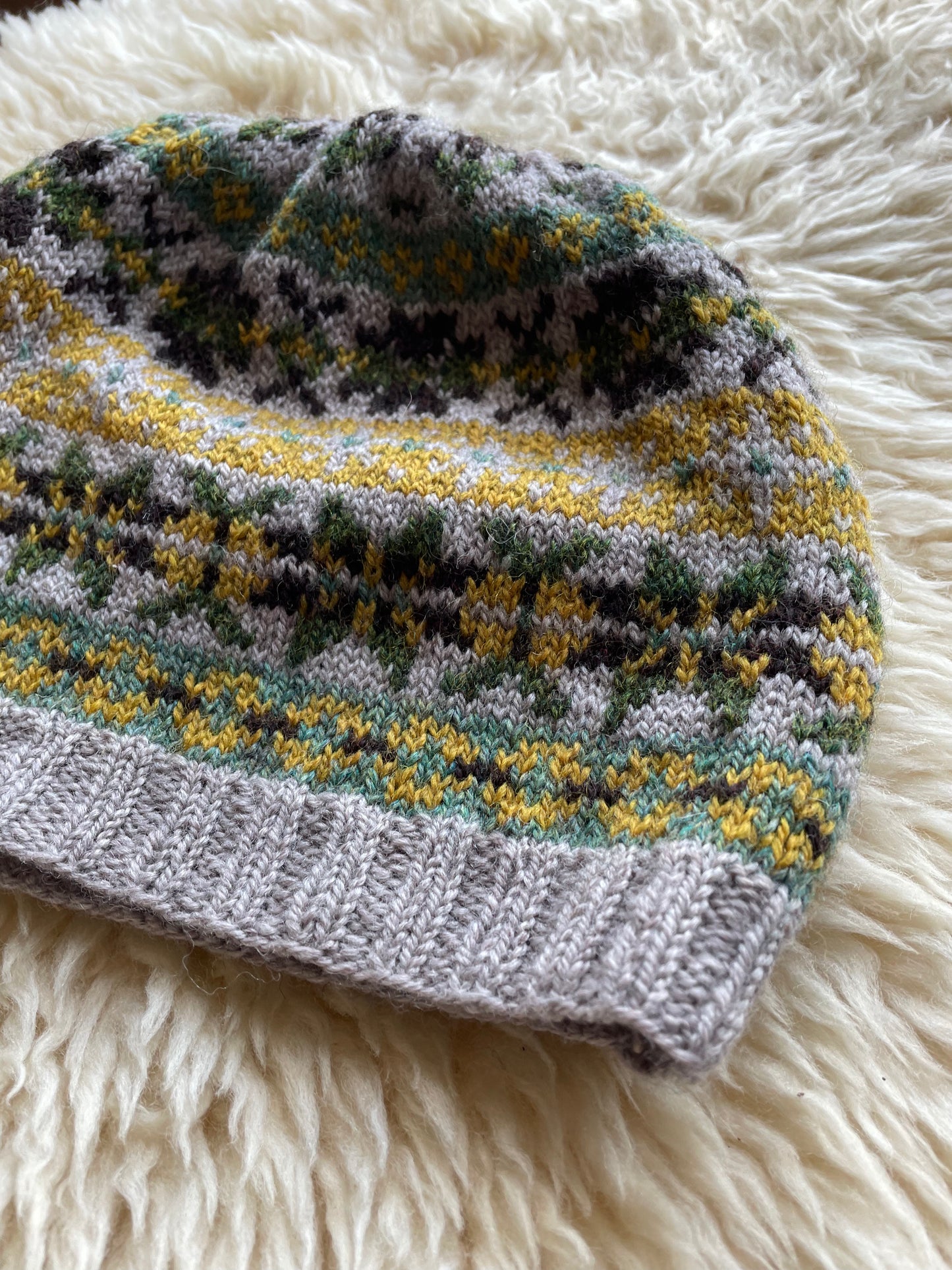 Hand Knitted Fair Isle Hat