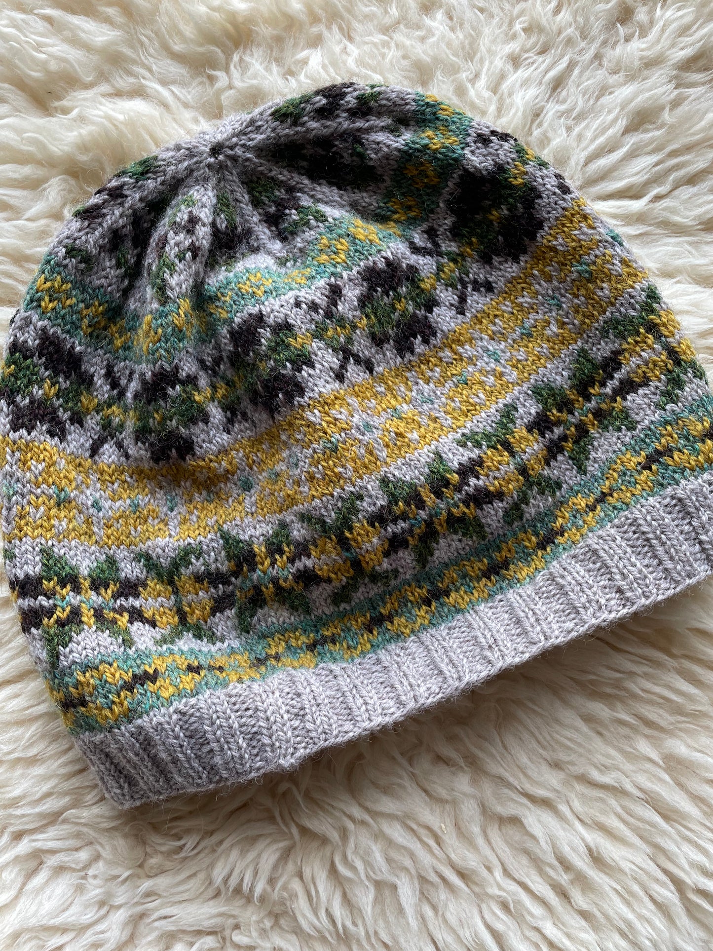 Hand Knitted Fair Isle Hat